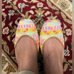 Handmade Indian sequin flats- fit 8.5/9